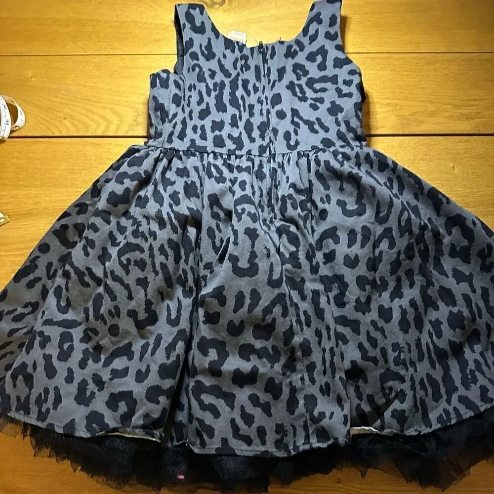 Harajuku cheetah dress gray black 10